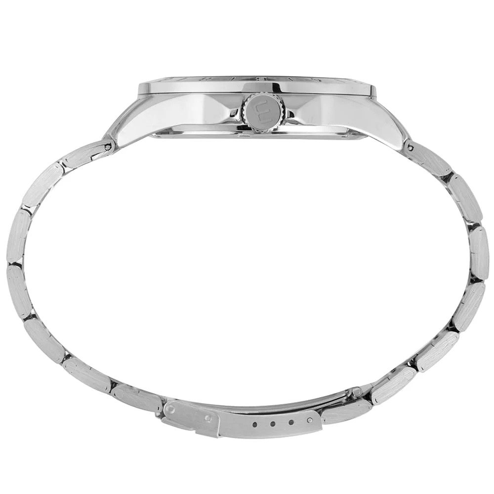 Relógio Masculino Troca Pulseira Prata Prata 2