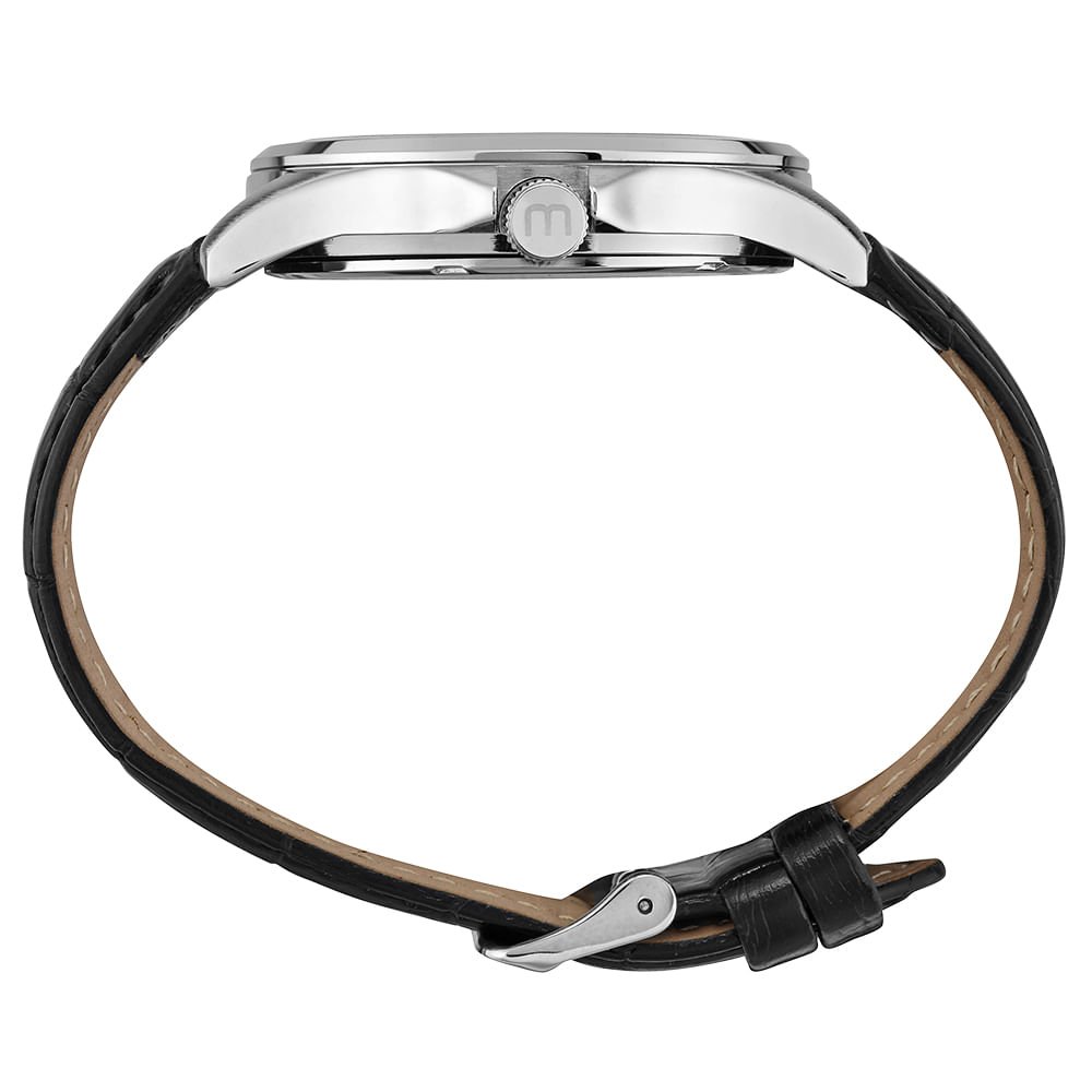 Relógio Masculino Social Visor Texturizado Prata Prata 2