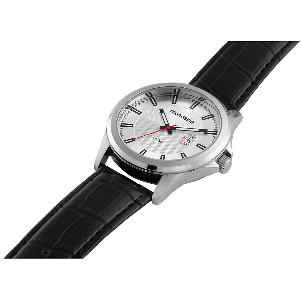 Relógio Masculino Social Visor Texturizado Prata Prata 6