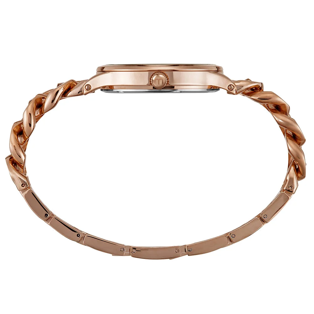 Relógio Feminino Corrente Rosé Rosa 4
