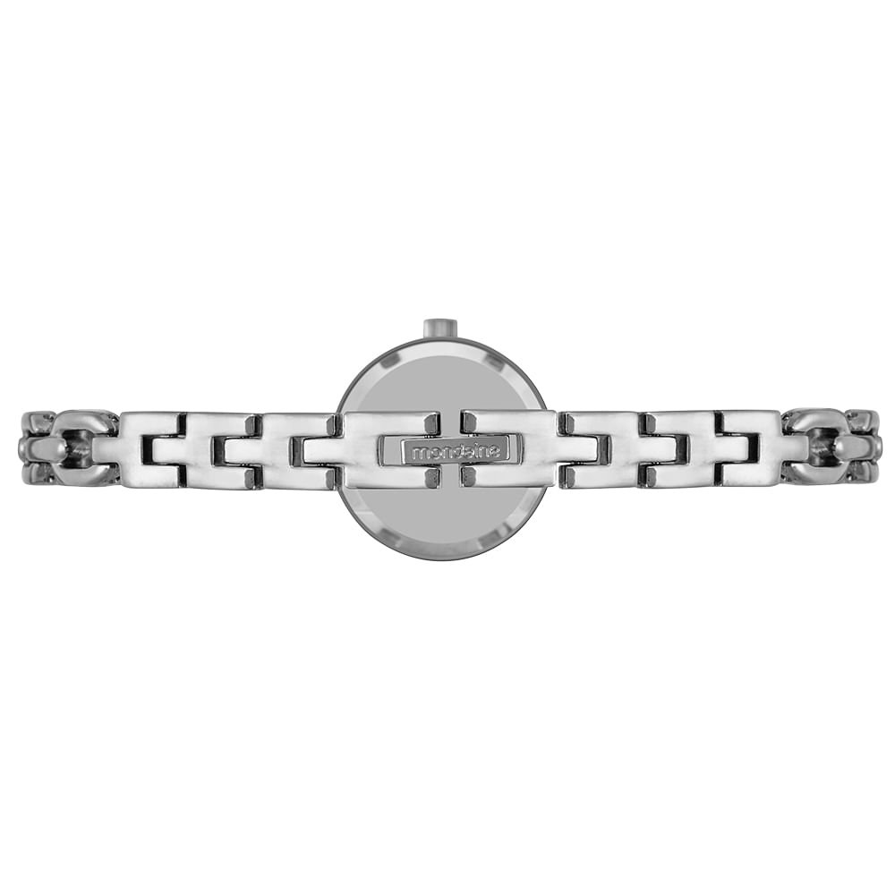 Relógio Feminino Clássico Corrente Prata Prata 3