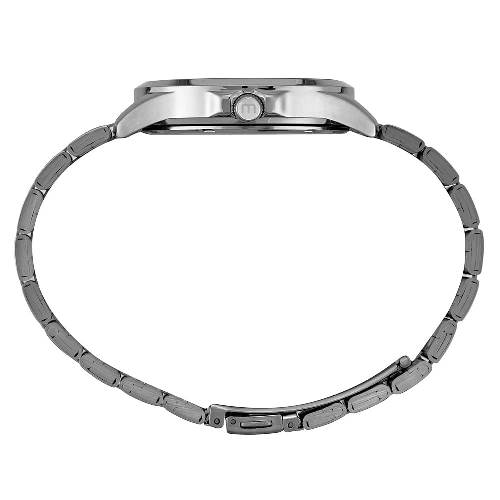 Kit Relógio Feminino Prata com Colar De Cristal Prata 4