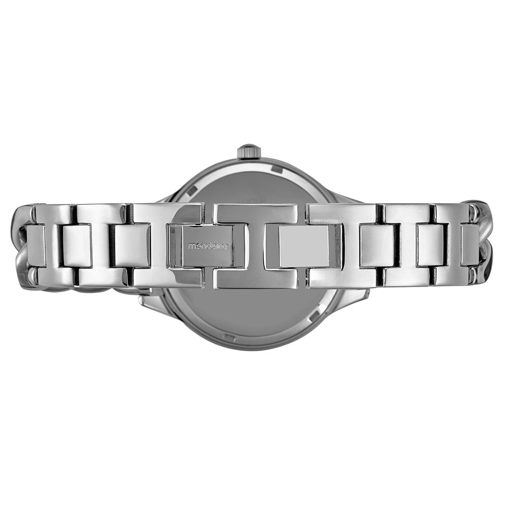 Relógio Feminino Corrente Prata Prata 3