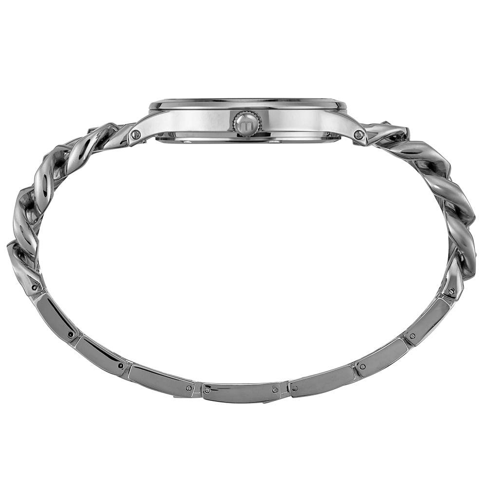 Relógio Feminino Corrente Prata Prata 4