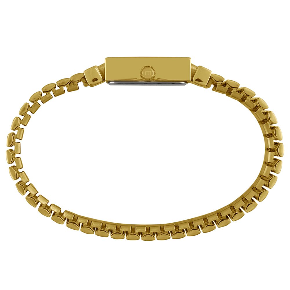 Relógio Feminino Bracelete Madrepérola Dourado Dourado 4