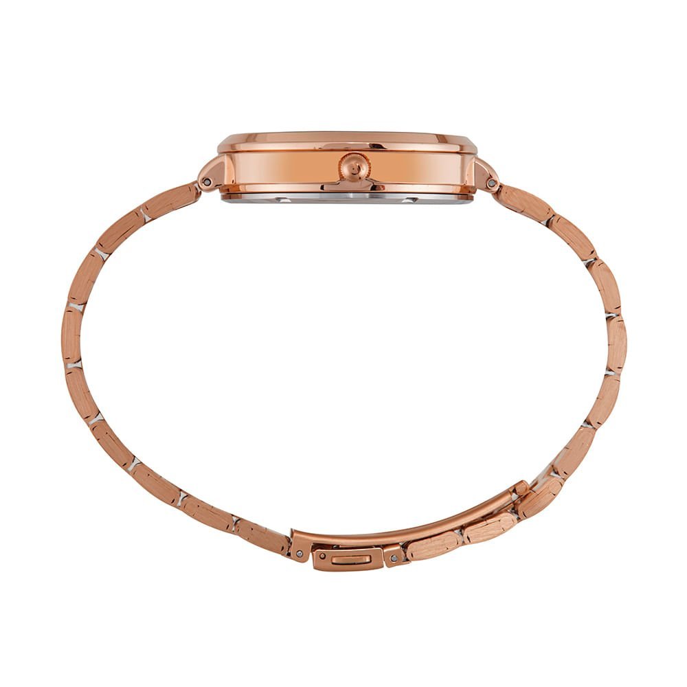 Relógio Feminino Rosé Com Detalhes no Mostrador Rosa 3