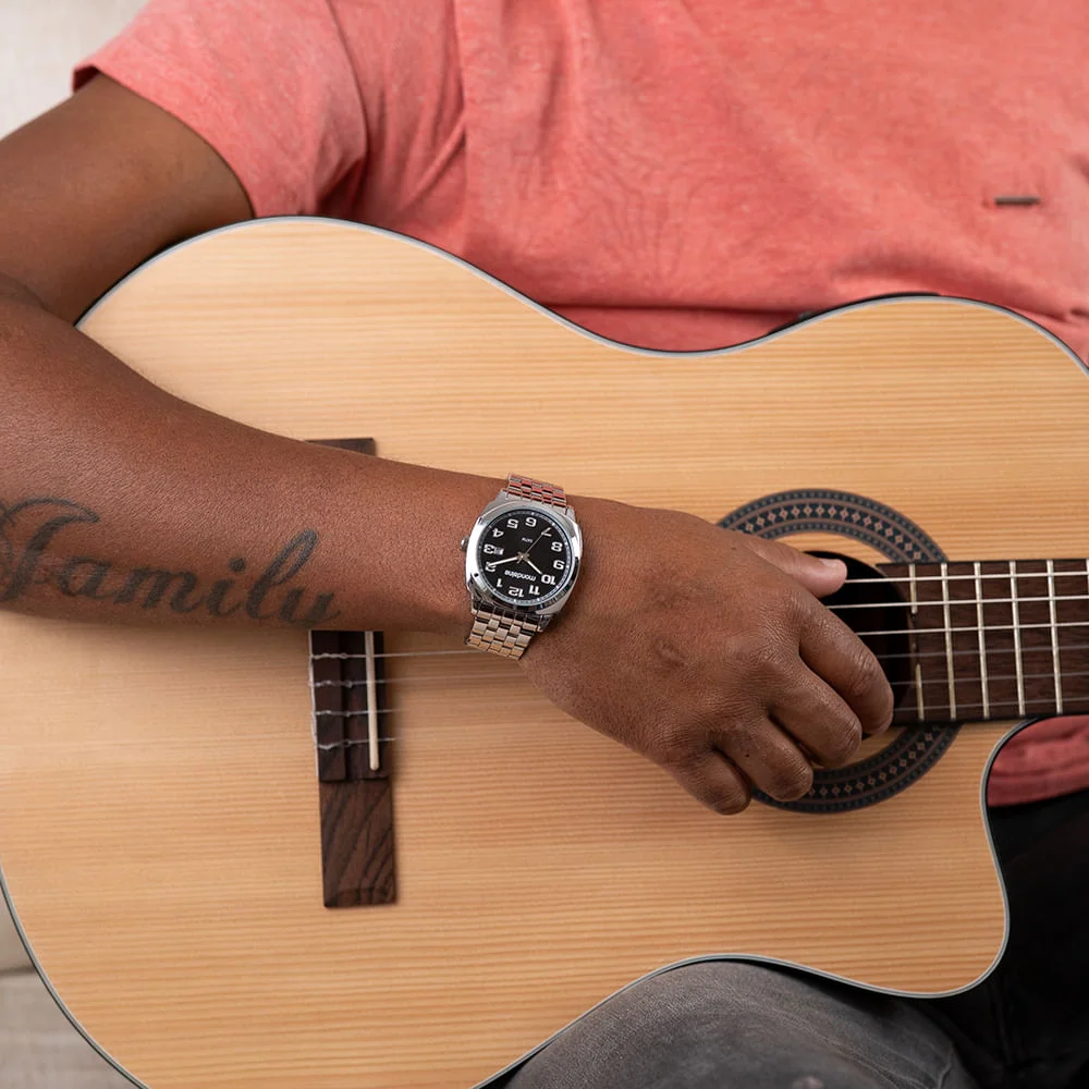 Relógio Masculino Social Prata Prata 2