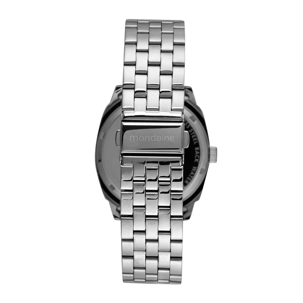 Relógio Masculino Social Prata Prata 4