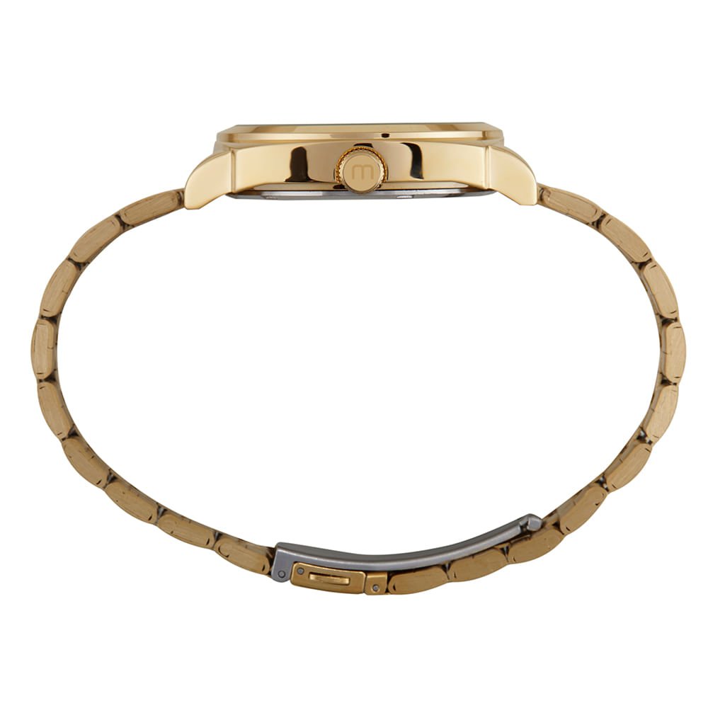 Relógio Masculino Social Dourado Dourado 3