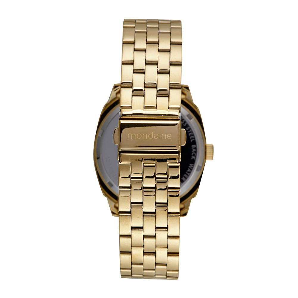 Relógio Masculino Social Dourado Dourado 4