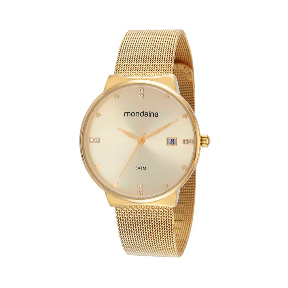 Relógio Feminino Minimalista Dourado