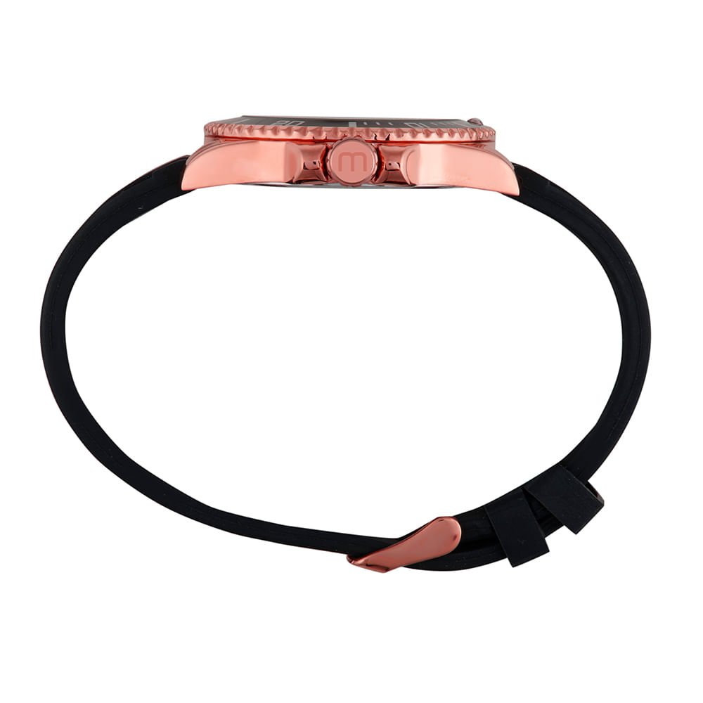 Relógio Masculino Couro Rosé Rosé 2