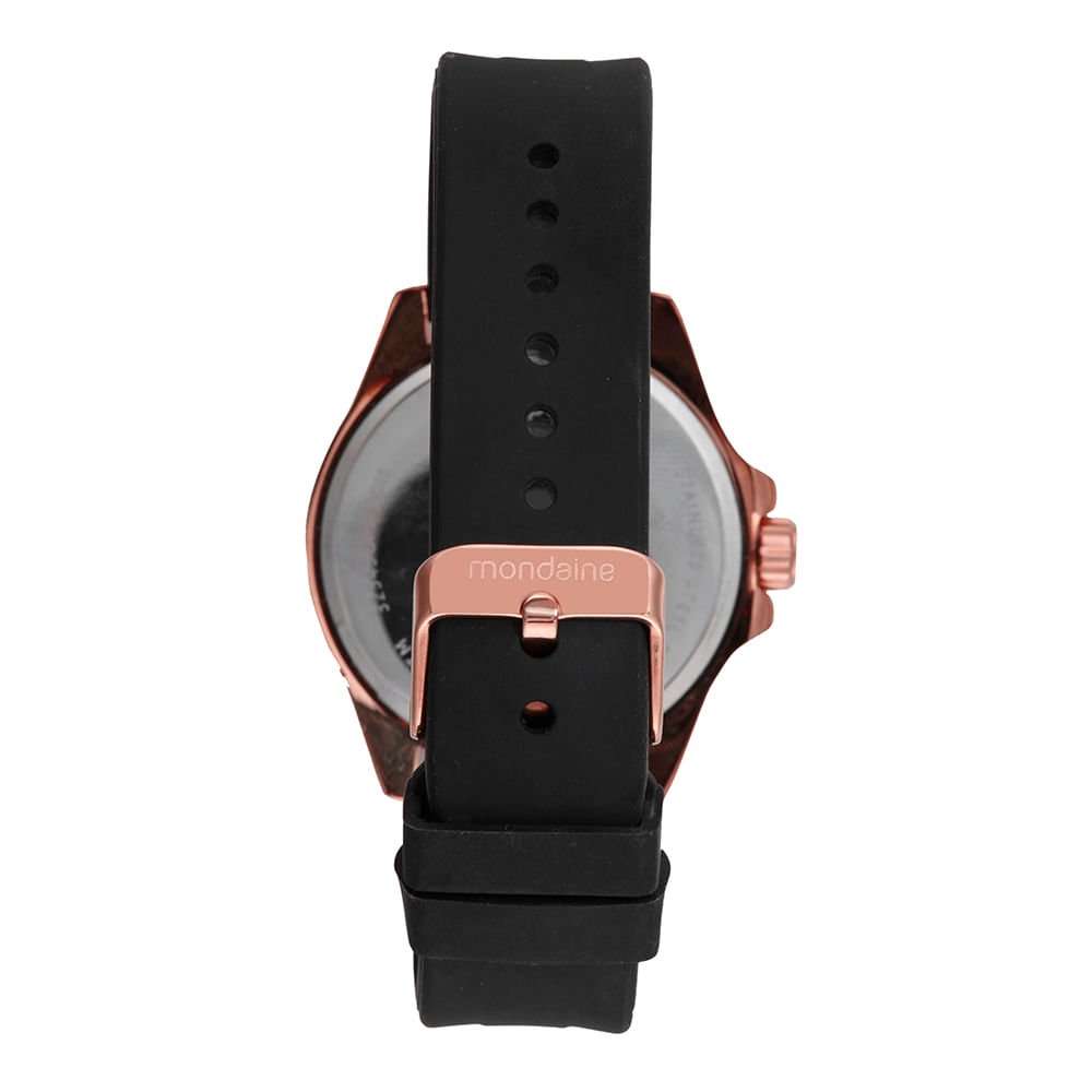 Relógio Masculino Couro Rosé Rosé 3