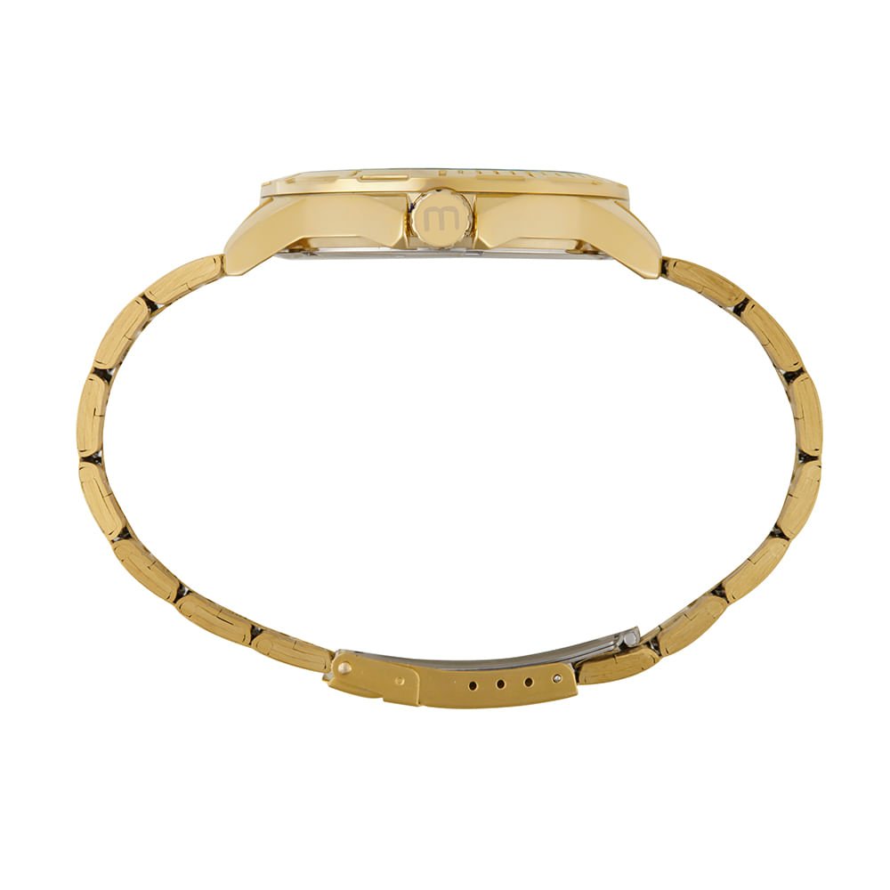 Relógio Masculino Casual Dourado Dourado 3