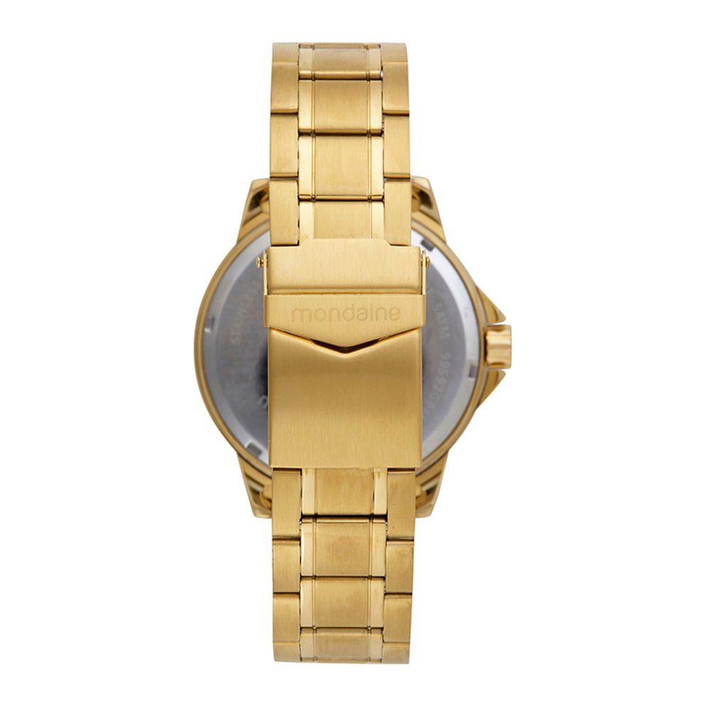 Relógio Masculino Casual Dourado Dourado 4