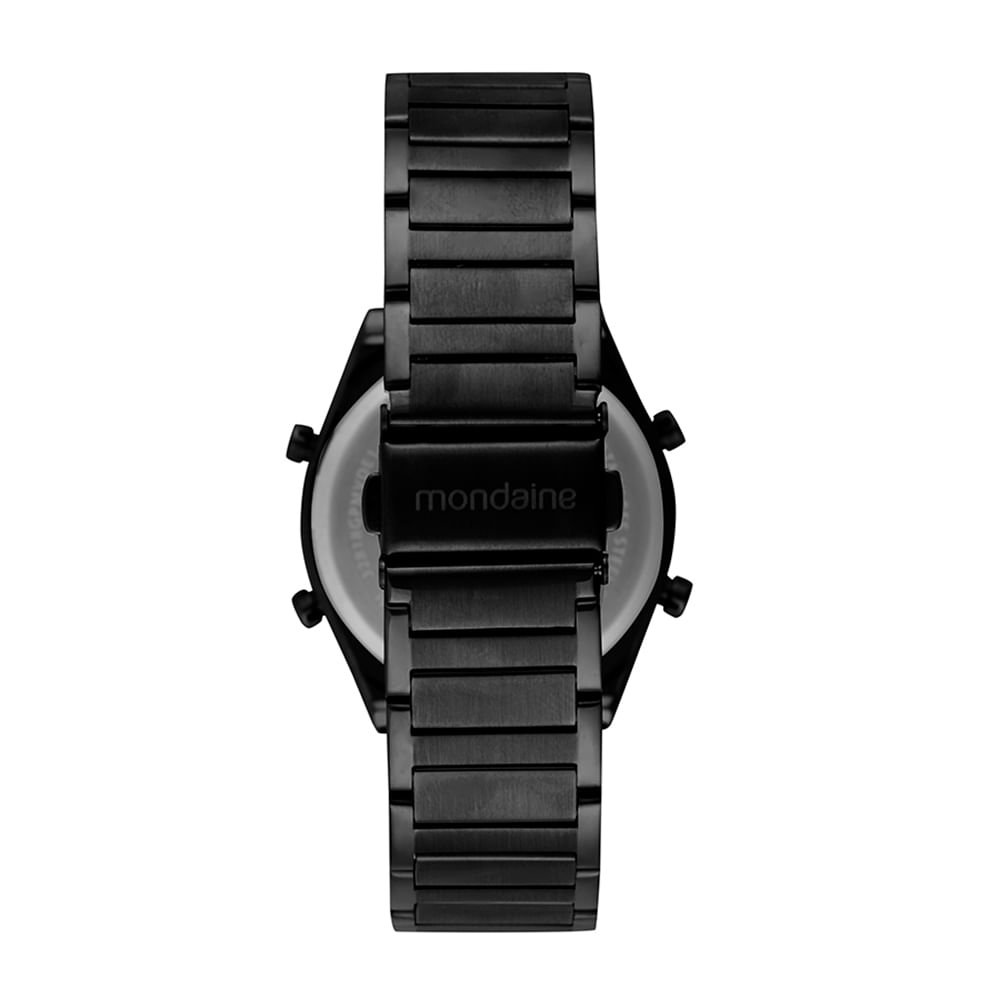 Relógio Masculino Casual Digital Preto Preto 4