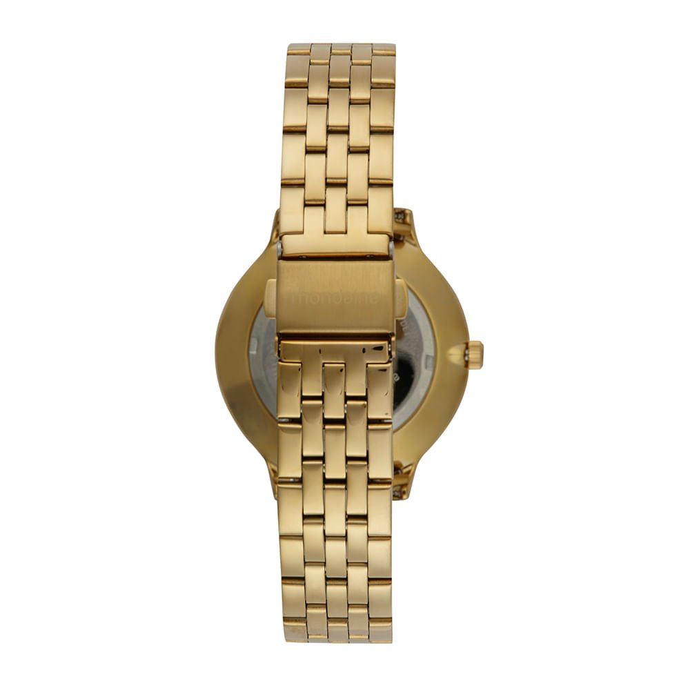 Relógio Feminino Minimalista Dourado Dourado 4