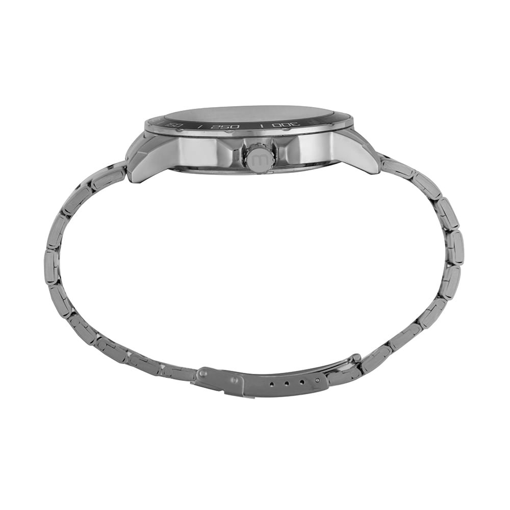 Relógio Masculino Casual Robusto Prata Prata 3