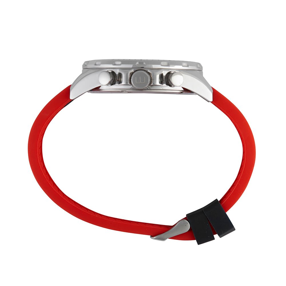 Relógio Masculino Cronógrafo Esportivo Nylon e Silicone Prata Azul 4