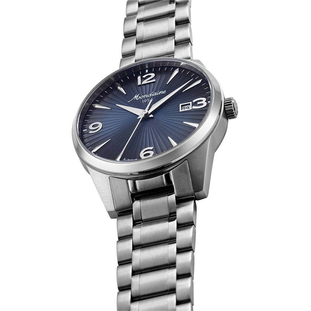 Relógio Automático Aço Prata Prata 2