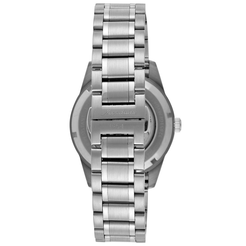 Relógio Automático Aço Prata Prata 5