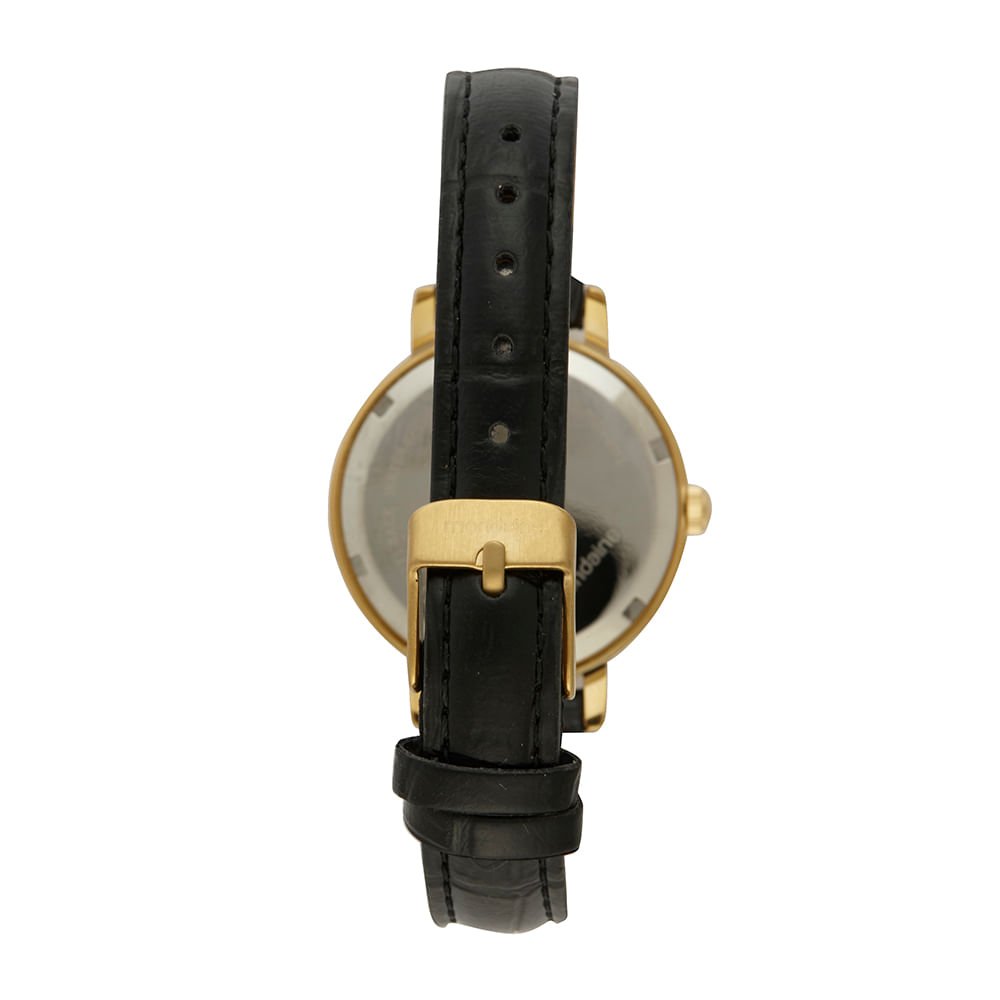 Relógio Feminino Casual Visor Metalizado Cristais Prata Prata 4