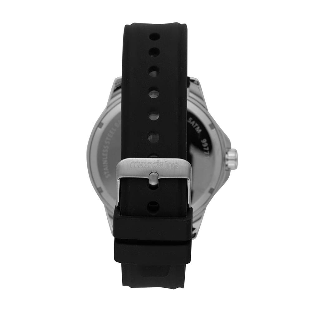 Relógio Masculino Casual Silicone Prata Prata 4