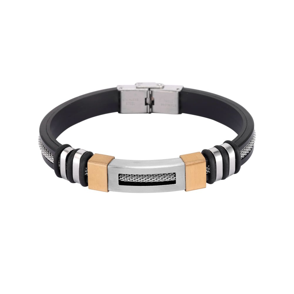 Kit Relógio Masculino Casual Dourado Com Pulseira Dourado 3