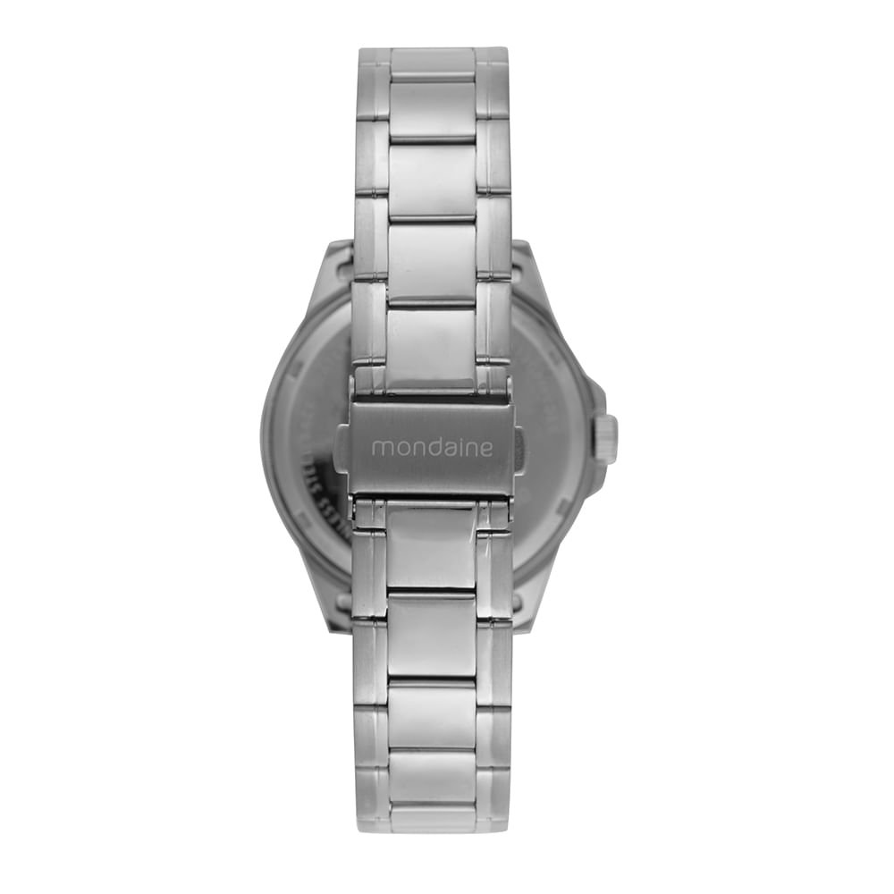 Relógio Masculino Social Prata Prata 4