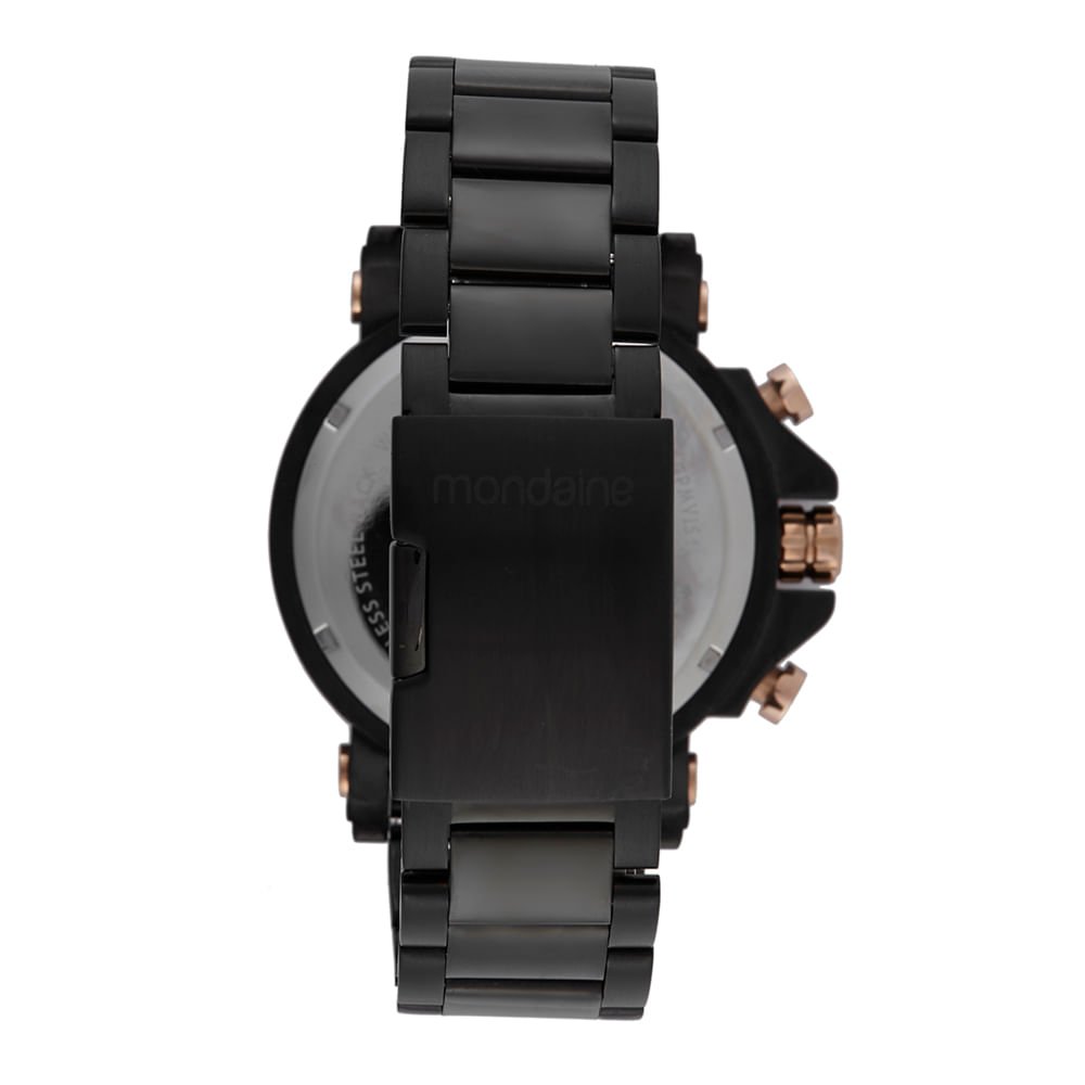 Relógio Masculino Cronógrafo Robusto Rosé Rosé 5