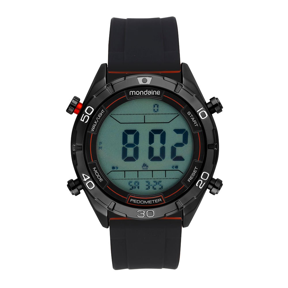 Relógio Masculino Digital Silicone Preto