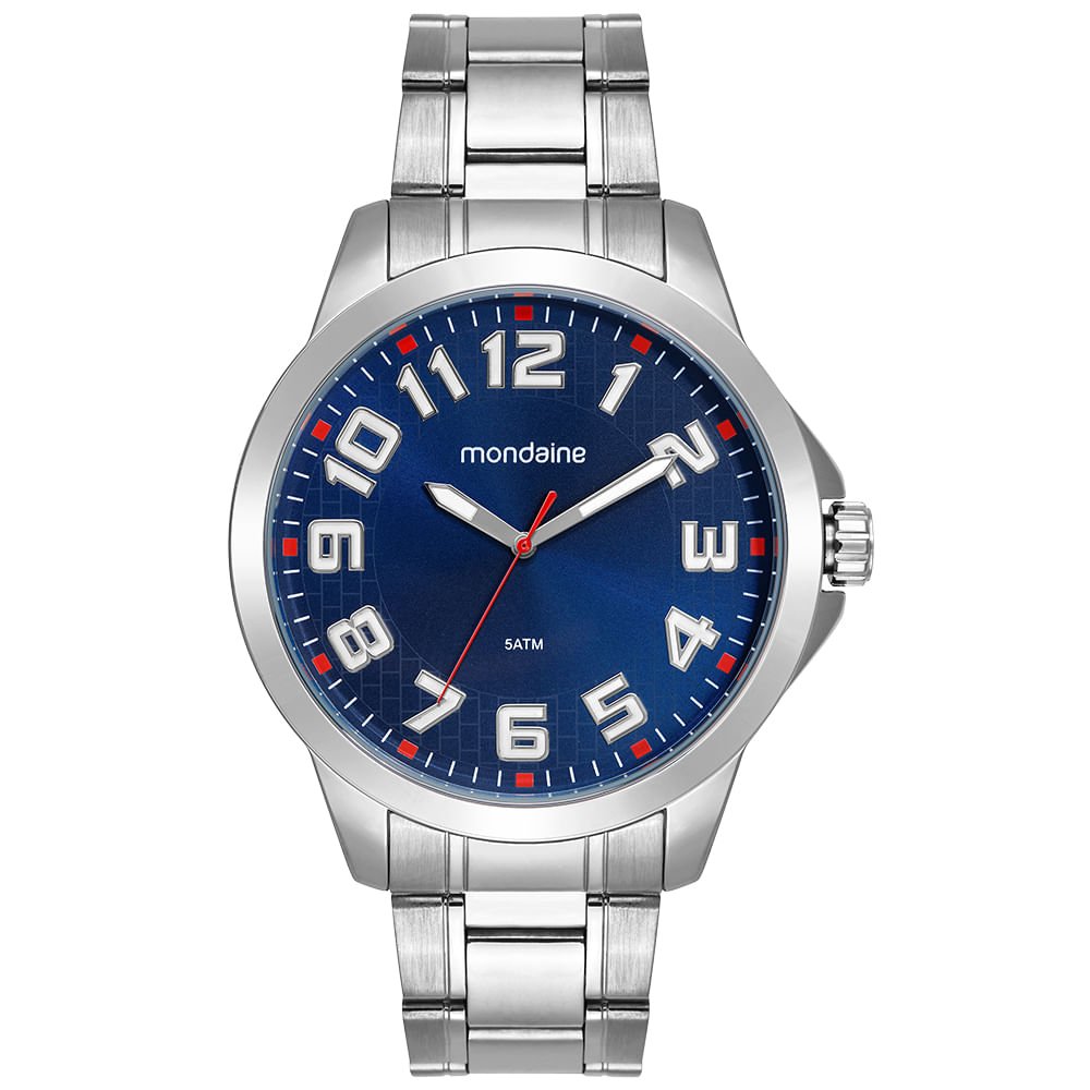 Relógio Masculino Casual Prata