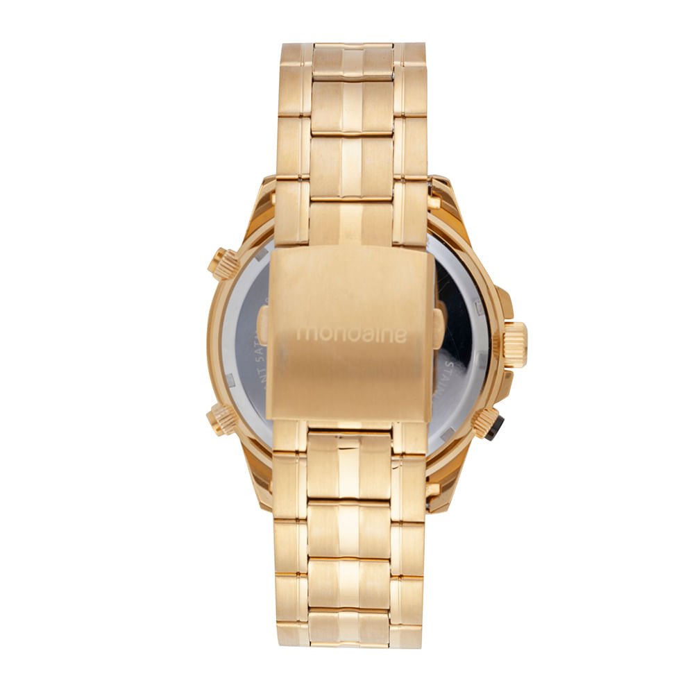 Relógio Masculino Anadigi Dourado Dourado 5
