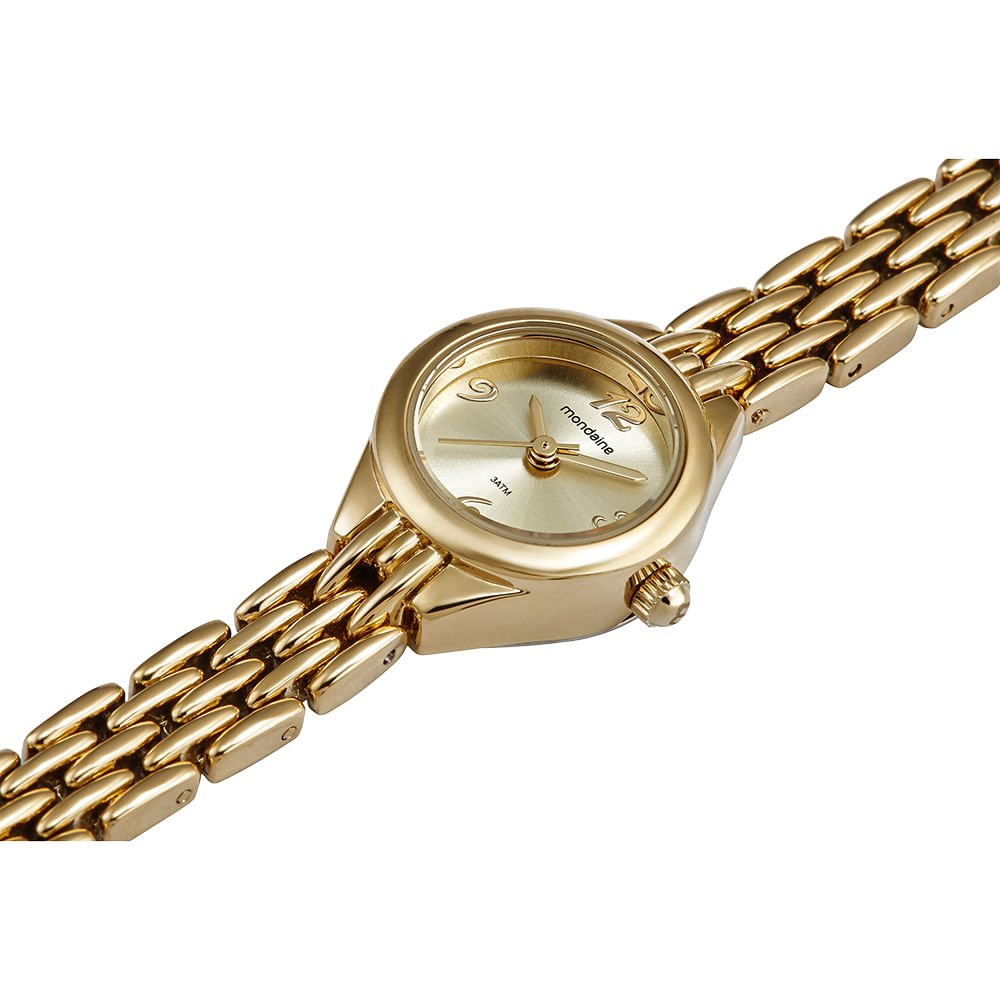 Relógio Feminino Minimalista Dourado Dourado 2
