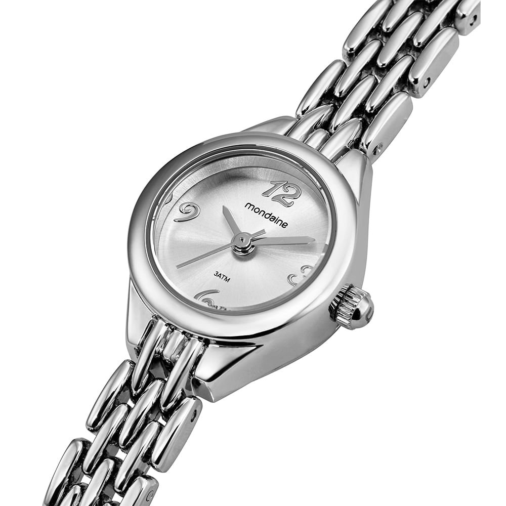 Relógio Feminino Minimalista Prata Prata 2