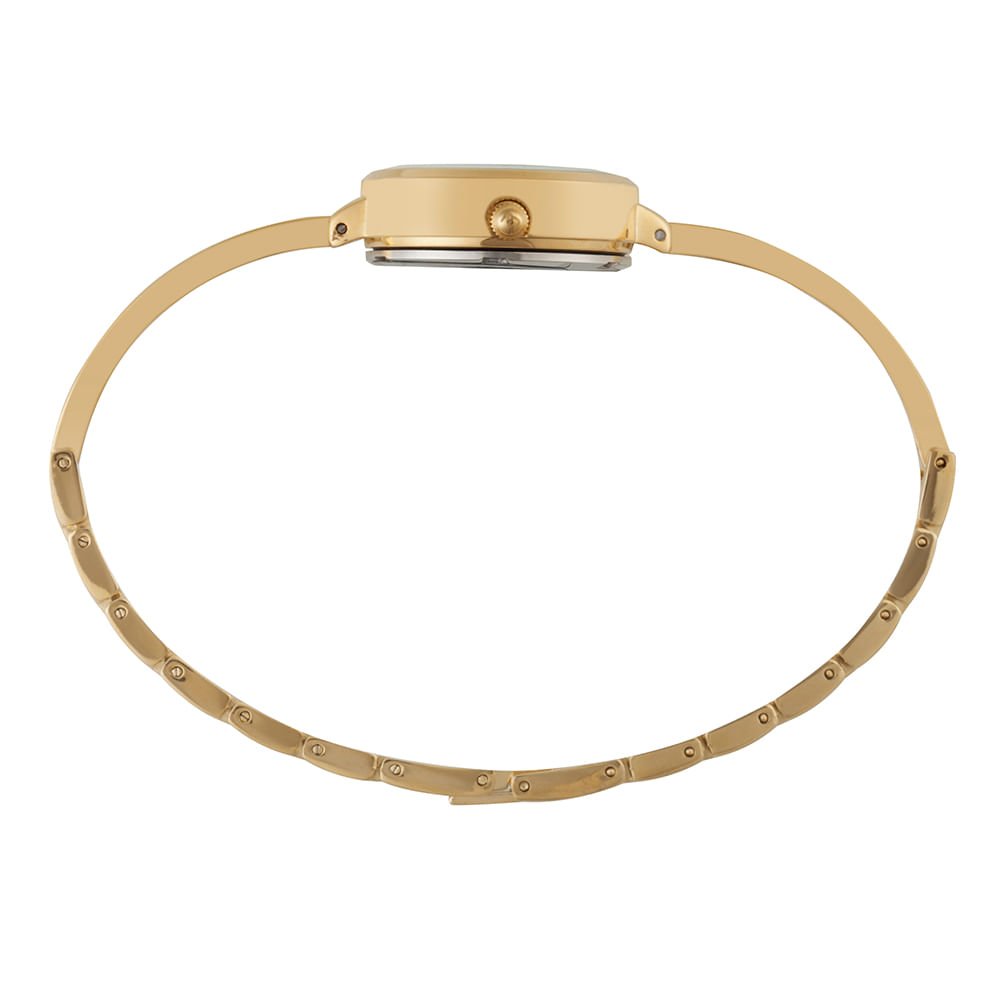 Relógio Feminino Bracelete Madrepérola Dourado Dourado 3