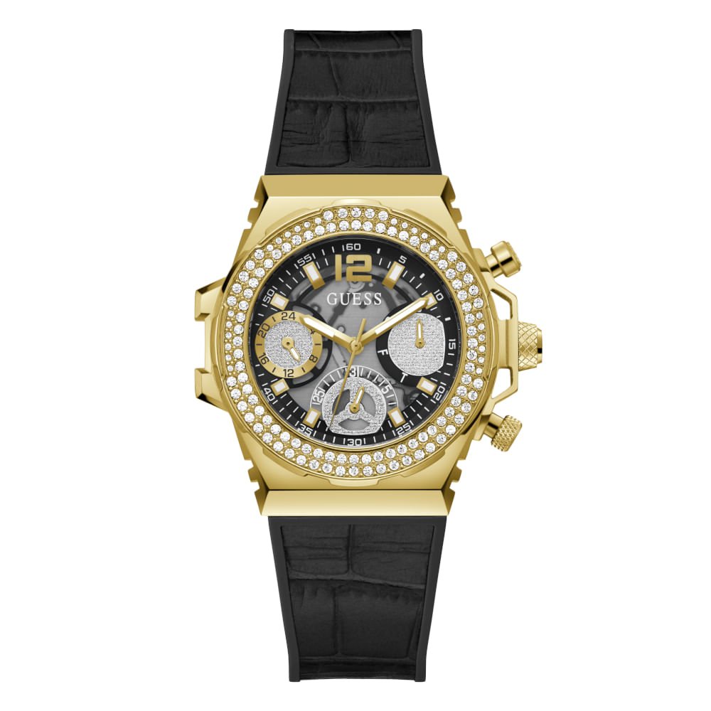 Relógio Guess Feminino Multifunção Dourado GW0553L4