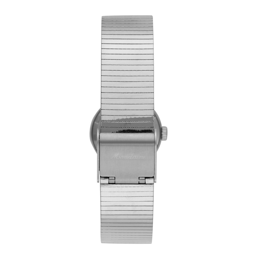 Relógio Feminino Prata Pulseira Estilo Bracelete Prata 5