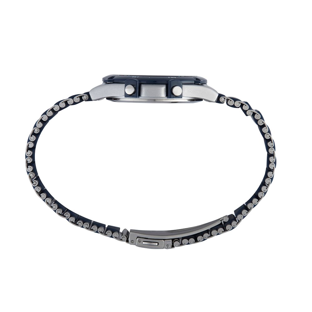 Relógio Masculino Cronógrafo Digital Detalhes Azul Azul 3