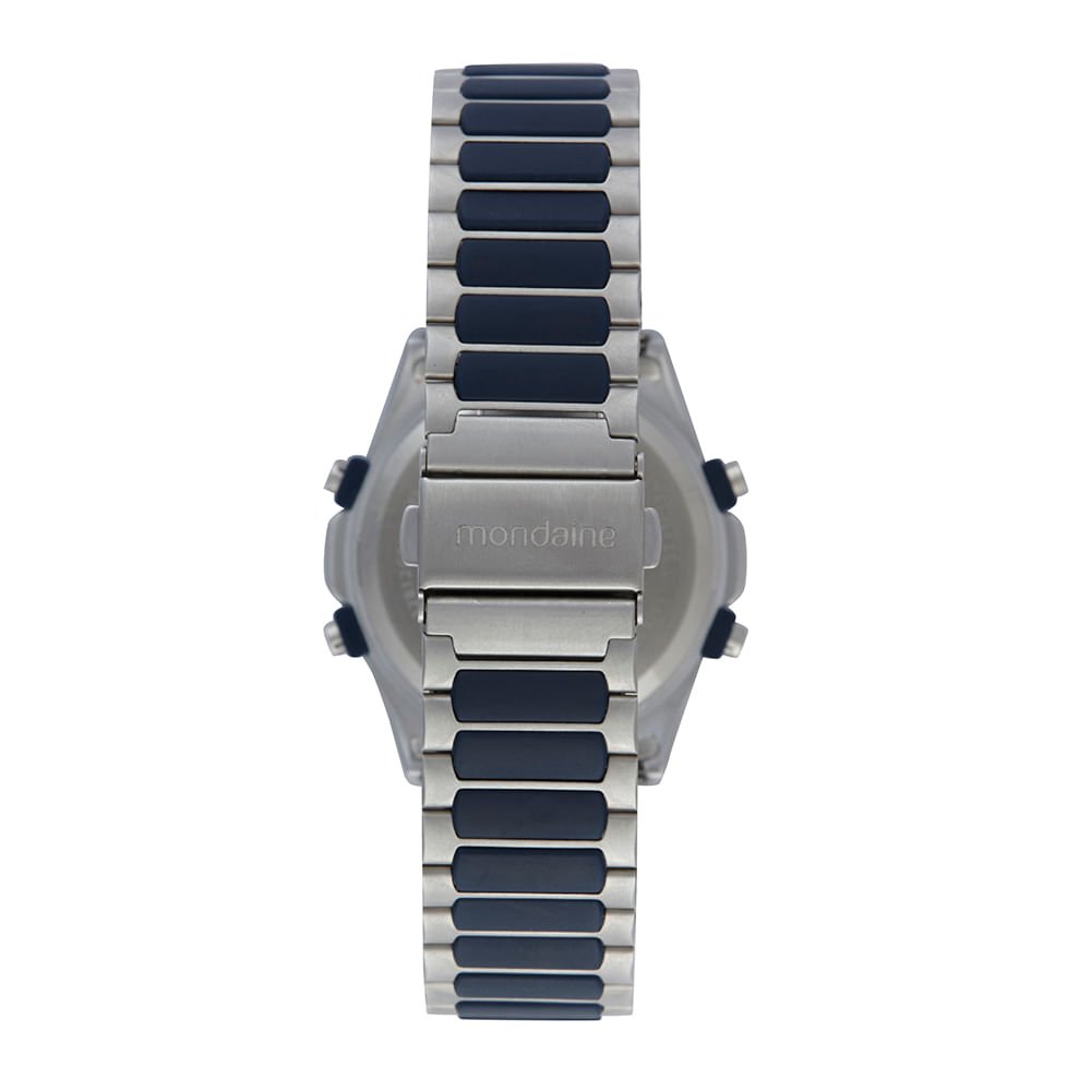 Relógio Masculino Cronógrafo Digital Detalhes Azul Azul 4