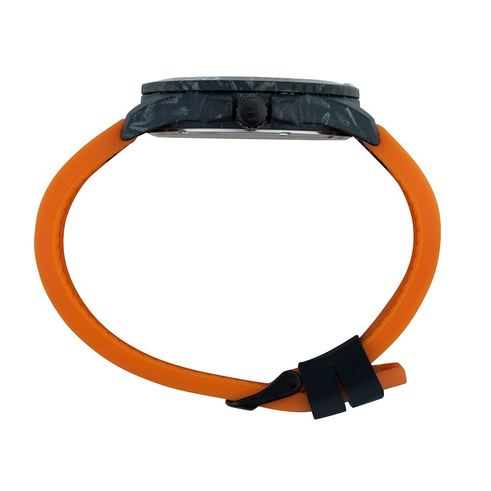 Relógio Masculino Calendário Preto Pulseira Nylon e Silicone Preto 3