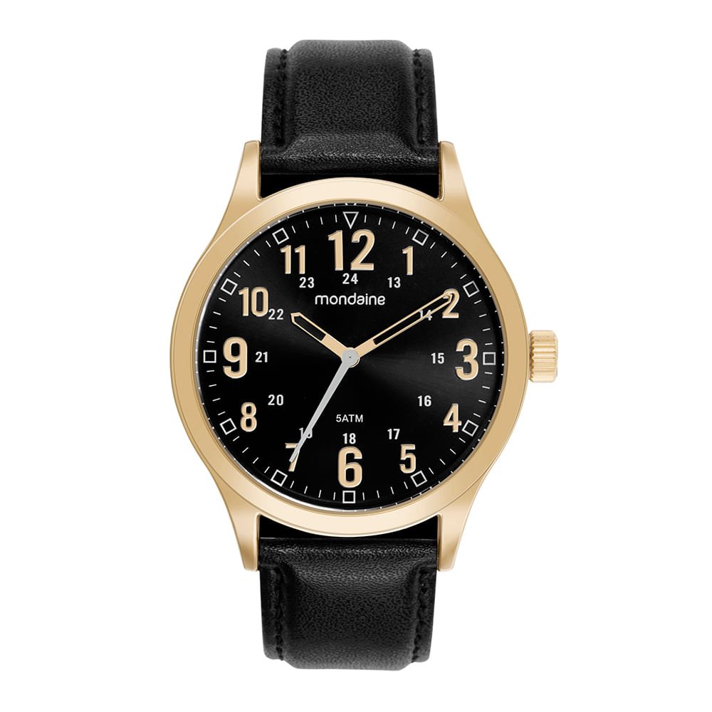 Relógio Masculino Casual Dourado