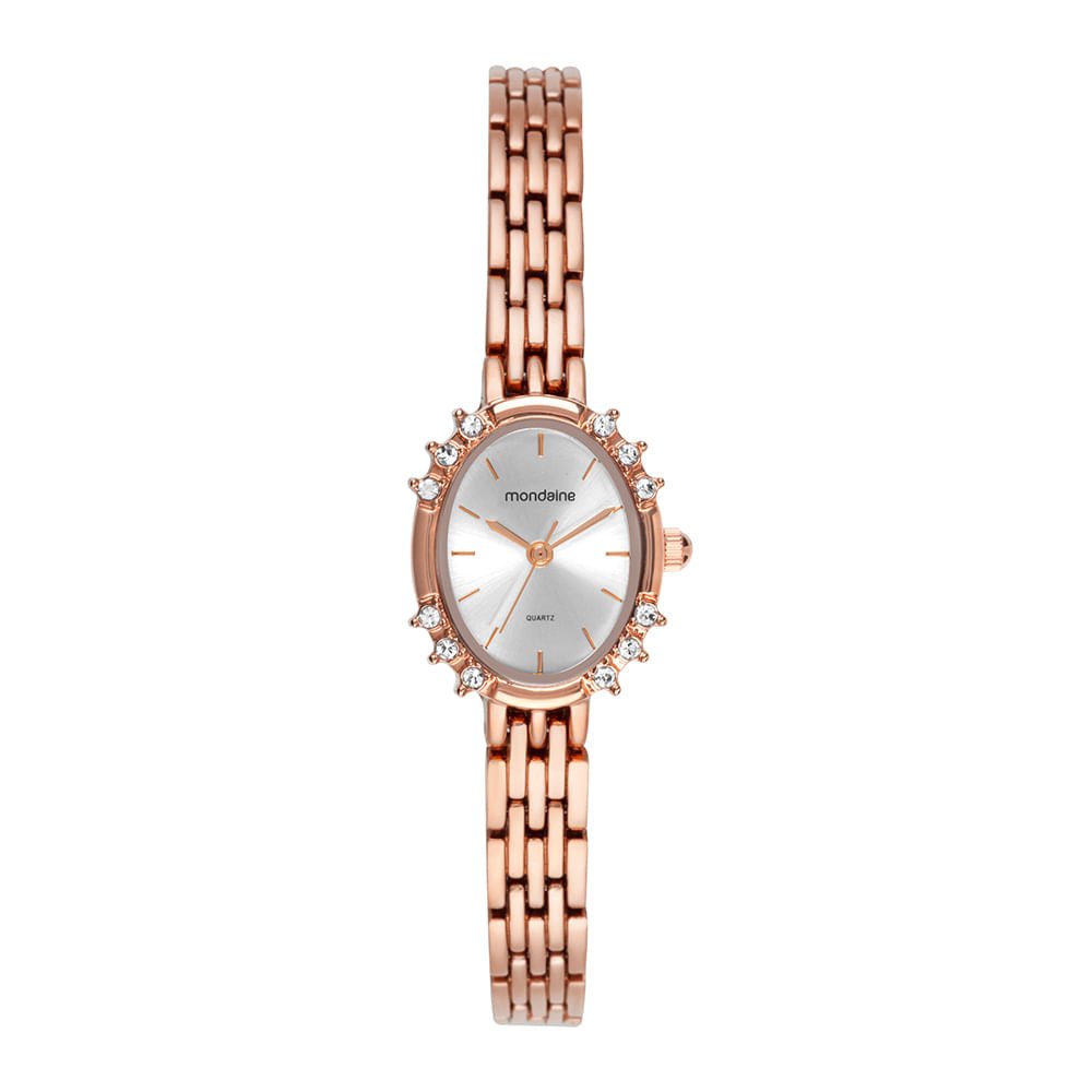 Relógio Feminino Oval Clássico Rose Rose 1
