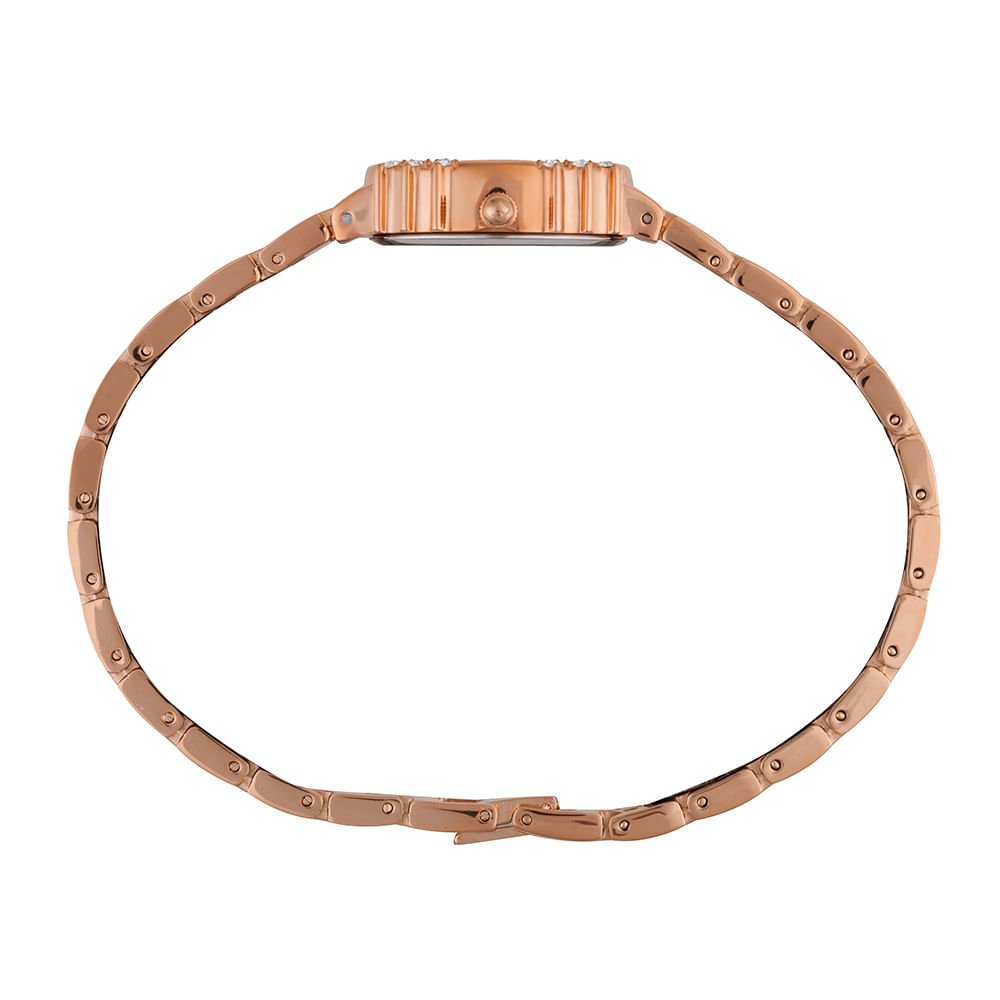 Relógio Feminino Oval Clássico Rose Rose 4