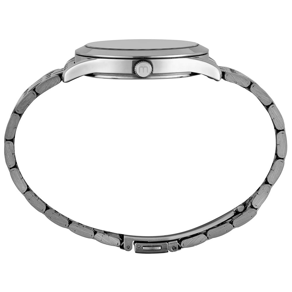 Kit Relógio Feminino Prata Com Brincos Cristais Coloridos Prata 5