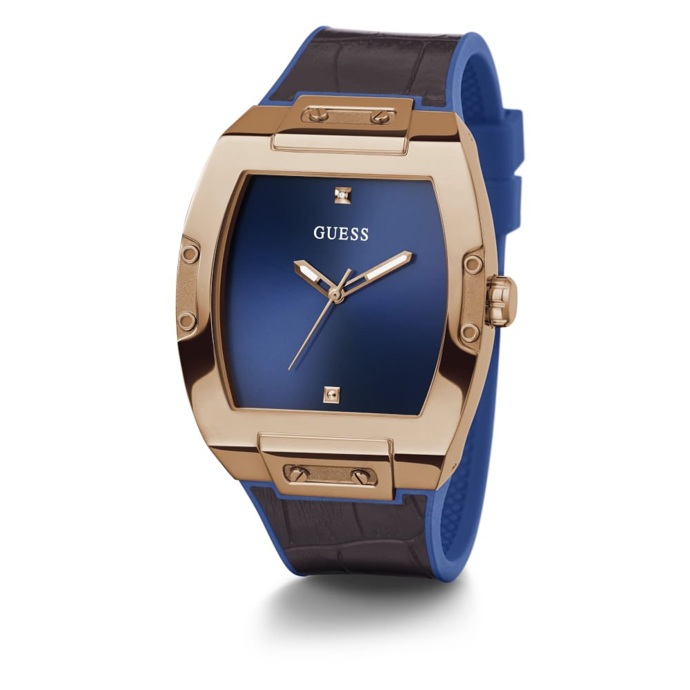 Relógio Guess Masculino Analógico Rose Gold GW0386G2 Preto/Dourado 3