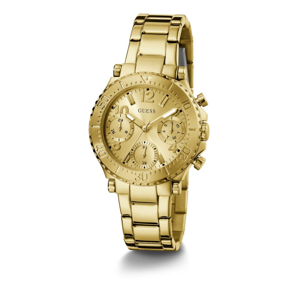 Relógio Guess Feminino Multifunção Dourado GW0465L1 Dourado 3