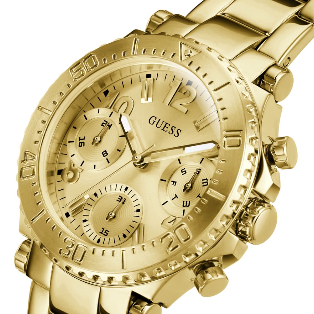 Relógio Guess Feminino Multifunção Dourado GW0465L1 Dourado 4