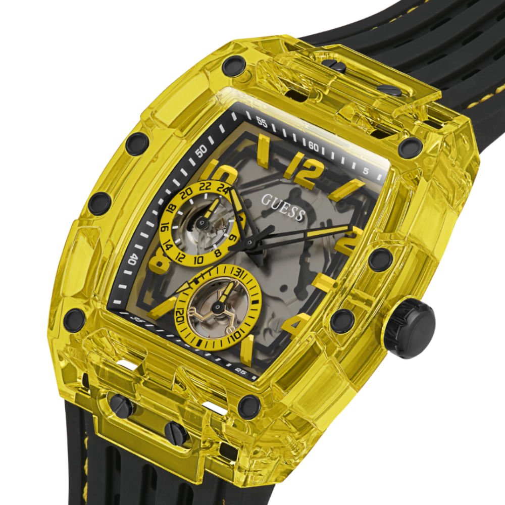 Relógio Guess Masculino Multifunção Bicolor GW0499G2 Preto 3