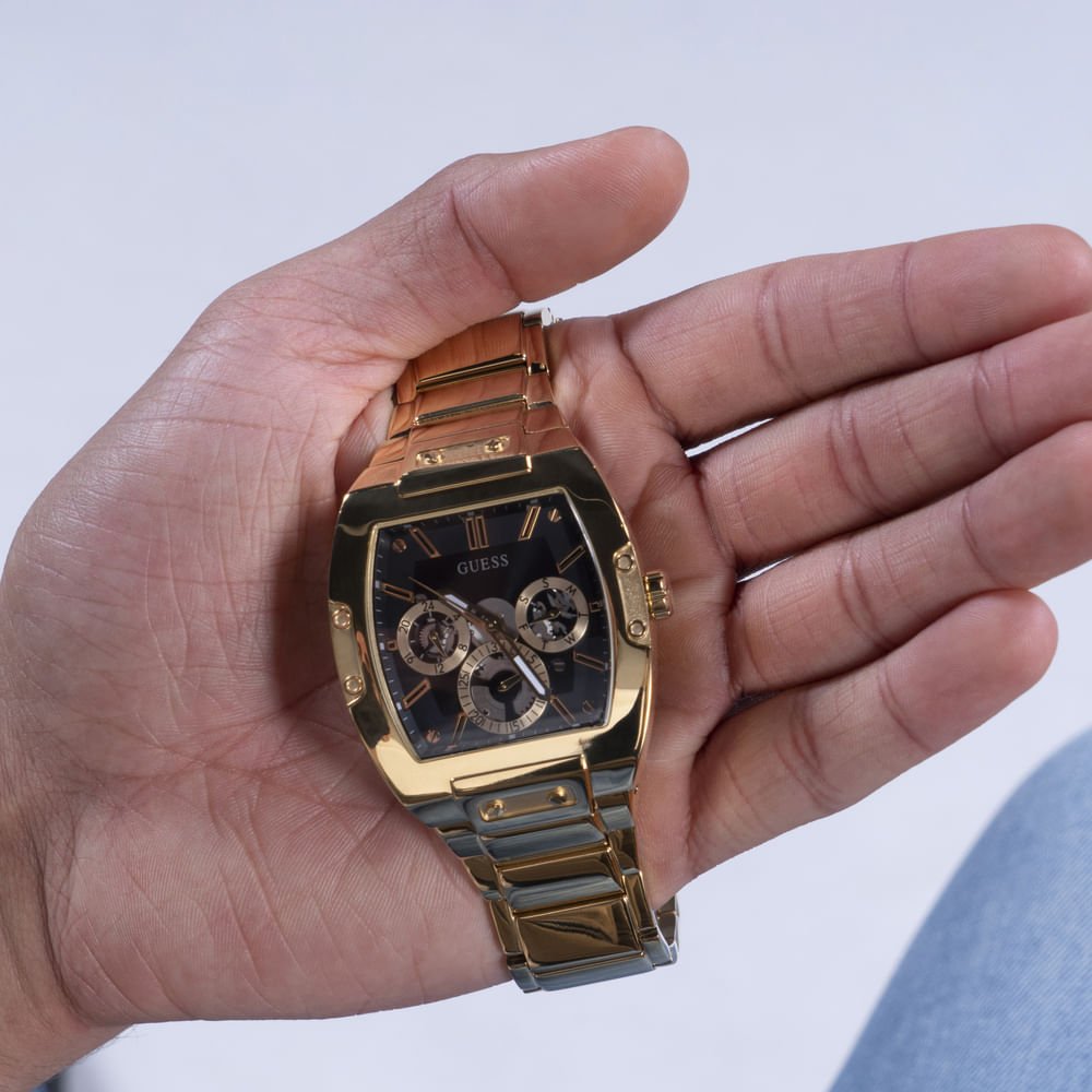 Relógio Guess Masculino Multifunção Dourado GW0456G1 Dourado 6